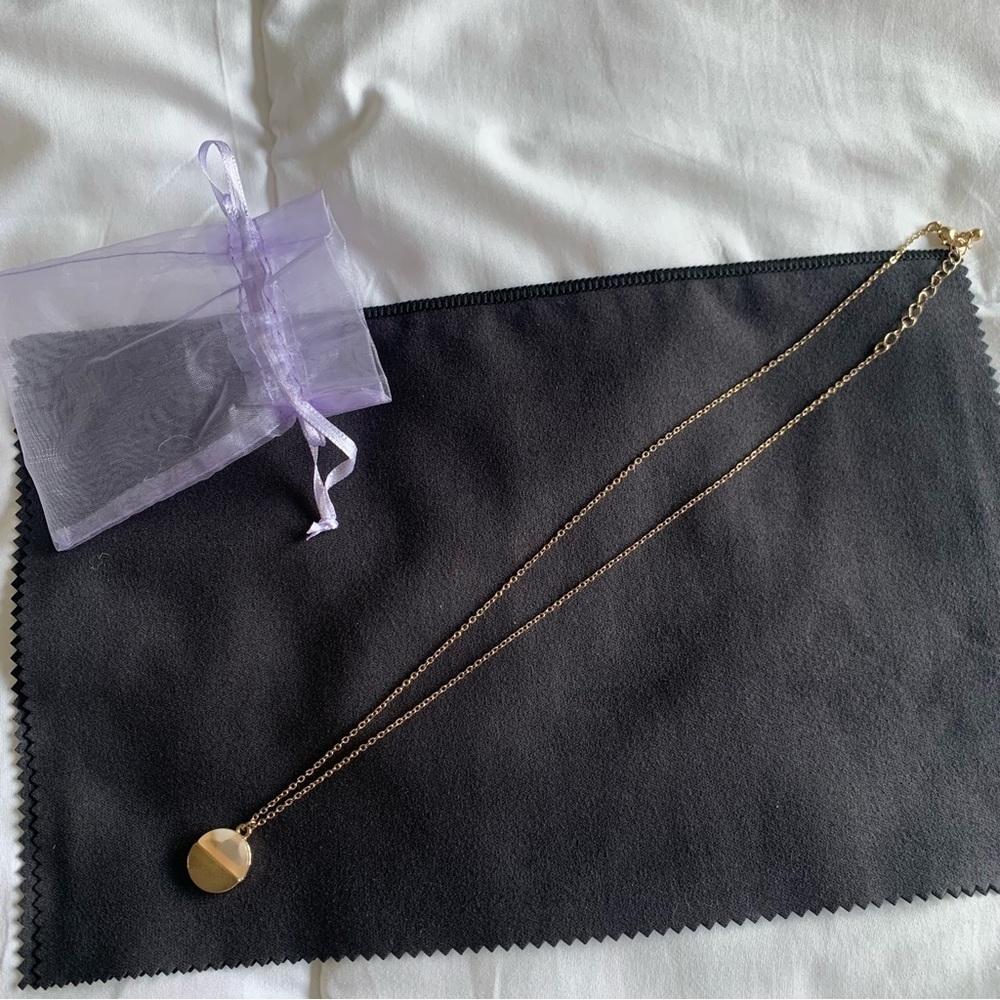 Gold Pendant Necklace, Statement Jewelry. Bundle with other items!
